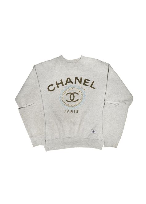 chanel crewneck grey|Chanel sweaters for women.